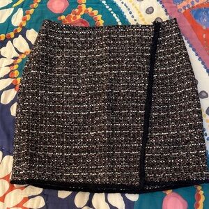 Chic Holiday Tweed Skirt